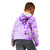 Fiji Masi With Hibiscus Tapa Tribal Kid Hoodie Purple Pastel LT01 - Polynesian Pride