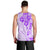 Fiji Masi With Hibiscus Tapa Tribal Men Tank Top Purple Pastel LT01 - Polynesian Pride