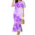 Fiji Masi With Hibiscus Tapa Tribal Mermaid Dress Purple Pastel LT01 Women Purple - Polynesian Pride