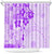 Fiji Masi With Hibiscus Tapa Tribal Shower Curtain Purple Pastel LT01 Purple - Polynesian Pride