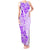 Fiji Masi With Hibiscus Tapa Tribal Tank Maxi Dress Purple Pastel LT01 Women Purple - Polynesian Pride