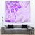 Fiji Masi With Hibiscus Tapa Tribal Tapestry Purple Pastel LT01 - Polynesian Pride