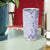 Fiji Masi With Hibiscus Tapa Tribal Tumbler Cup Purple Pastel