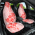 Fiji Masi With Hibiscus Tapa Tribal Car Seat Cover Red Pastel LT01 One Size Red - Polynesian Pride