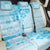 Fiji Masi With Hibiscus Tapa Tribal Back Car Seat Cover Sky Blue Pastel LT01 - Polynesian Pride