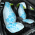 Fiji Masi With Hibiscus Tapa Tribal Car Seat Cover Sky Blue Pastel LT01 One Size Blue - Polynesian Pride