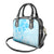 Fiji Masi With Hibiscus Tapa Tribal Shoulder Handbag Sky Blue Pastel LT01 - Polynesian Pride