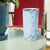 Fiji Masi With Hibiscus Tapa Tribal Tumbler Cup Sky Blue Pastel