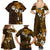 Fiji Masi With Hibiscus Tapa Tribal Family Matching Summer Maxi Dress and Hawaiian Shirt Gold Version LT01 - Polynesian Pride