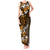 Fiji Masi With Hibiscus Tapa Tribal Tank Maxi Dress Gold Version LT01 Women Gold - Polynesian Pride