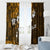 Fiji Masi With Hibiscus Tapa Tribal Window Curtain Gold Version LT01 - Polynesian Pride