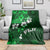 Fiji Masi Blanket Fijian Hibiscus Tapa Green Version LT01 - Polynesian Pride