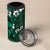 Fiji Masi 4 in 1 Can Cooler Tumbler Fijian Hibiscus Tapa Green Version