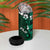 Fiji Masi 4 in 1 Can Cooler Tumbler Fijian Hibiscus Tapa Green Version