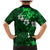 Fiji Masi Family Matching Mermaid Dress and Hawaiian Shirt Fijian Hibiscus Tapa Green Version LT01 - Polynesian Pride