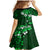 Fiji Masi Family Matching Mermaid Dress and Hawaiian Shirt Fijian Hibiscus Tapa Green Version LT01 - Polynesian Pride