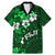 Fiji Masi Family Matching Mermaid Dress and Hawaiian Shirt Fijian Hibiscus Tapa Green Version LT01 Dad's Shirt - Short Sleeve Green - Polynesian Pride