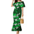 Fiji Masi Family Matching Mermaid Dress and Hawaiian Shirt Fijian Hibiscus Tapa Green Version LT01 Mom's Dress Green - Polynesian Pride