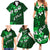 Fiji Masi Family Matching Summer Maxi Dress and Hawaiian Shirt Fijian Hibiscus Tapa Green Version LT01 - Polynesian Pride