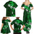 Fiji Masi Family Matching Summer Maxi Dress and Hawaiian Shirt Fijian Hibiscus Tapa Green Version LT01 - Polynesian Pride