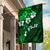 Fiji Masi Garden Flag Fijian Hibiscus Tapa Green Version LT01 House Flag Green - Polynesian Pride