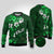Fiji Masi Ugly Christmas Sweater Fijian Hibiscus Tapa Green Version LT01 Green - Polynesian Pride