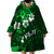 Fiji Masi Wearable Blanket Hoodie Fijian Hibiscus Tapa Green Version LT01 - Polynesian Pride