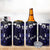 Fiji Masi 4 in 1 Can Cooler Tumbler Fijian Hibiscus Tapa Navy Blue Version