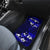 Fiji Masi Car Mats Fijian Hibiscus Navy Blue Gold Version LT01 - Polynesian Pride