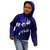 Fiji Masi Kid Hoodie Fijian Hibiscus Navy Blue Gold Version LT01 - Polynesian Pride