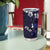 Fiji Masi Tumbler Cup Fijian Hibiscus Tapa Navy Blue Version