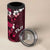 Fiji Masi 4 in 1 Can Cooler Tumbler Fijian Hibiscus Tapa Pink Version