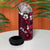 Fiji Masi 4 in 1 Can Cooler Tumbler Fijian Hibiscus Tapa Pink Version