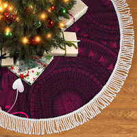 Fiji Masi Tree Skirt Fijian Hibiscus Tapa Pink Version LT01 - Polynesian Pride