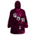 Fiji Masi Wearable Blanket Hoodie Fijian Hibiscus Tapa Pink Version LT01 - Polynesian Pride