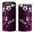 Fiji Masi 4 in 1 Can Cooler Tumbler Fijian Hibiscus Tapa Purple Version