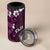 Fiji Masi 4 in 1 Can Cooler Tumbler Fijian Hibiscus Tapa Purple Version