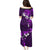 Fiji Masi Family Matching Puletasi Dress and Hawaiian Shirt Fijian Hibiscus Tapa Purple Version LT01 - Polynesian Pride