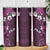 Fiji Masi Skinny Tumbler Fijian Hibiscus Tapa Purple Version