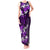 Fiji Masi Tank Maxi Dress Fijian Hibiscus Tapa Purple Version LT01 Women Purple - Polynesian Pride