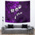 Fiji Masi Tapestry Fijian Hibiscus Tapa Purple Version LT01 - Polynesian Pride