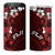 Fiji Masi 4 in 1 Can Cooler Tumbler Fijian Hibiscus Tapa Red Version