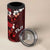 Fiji Masi 4 in 1 Can Cooler Tumbler Fijian Hibiscus Tapa Red Version