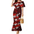 Fiji Masi Mermaid Dress Fijian Hibiscus Tapa Red Version LT01 Women Red - Polynesian Pride