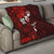 Fiji Masi Quilt Fijian Hibiscus Tapa Red Version LT01 - Polynesian Pride