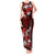 Fiji Masi Tank Maxi Dress Fijian Hibiscus Tapa Red Version LT01 Women Red - Polynesian Pride