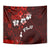 Fiji Masi Tapestry Fijian Hibiscus Tapa Red Version LT01 - Polynesian Pride