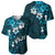 Fiji Masi Baseball Jersey Fijian Hibiscus Tapa Sky Blue Version LT01 - Polynesian Pride