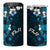 Fiji Masi 4 in 1 Can Cooler Tumbler Fijian Hibiscus Tapa Sky Blue Version