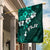 Fiji Masi Garden Flag Fijian Hibiscus Tapa Turquoise Version LT01 House Flag Turquoise - Polynesian Pride